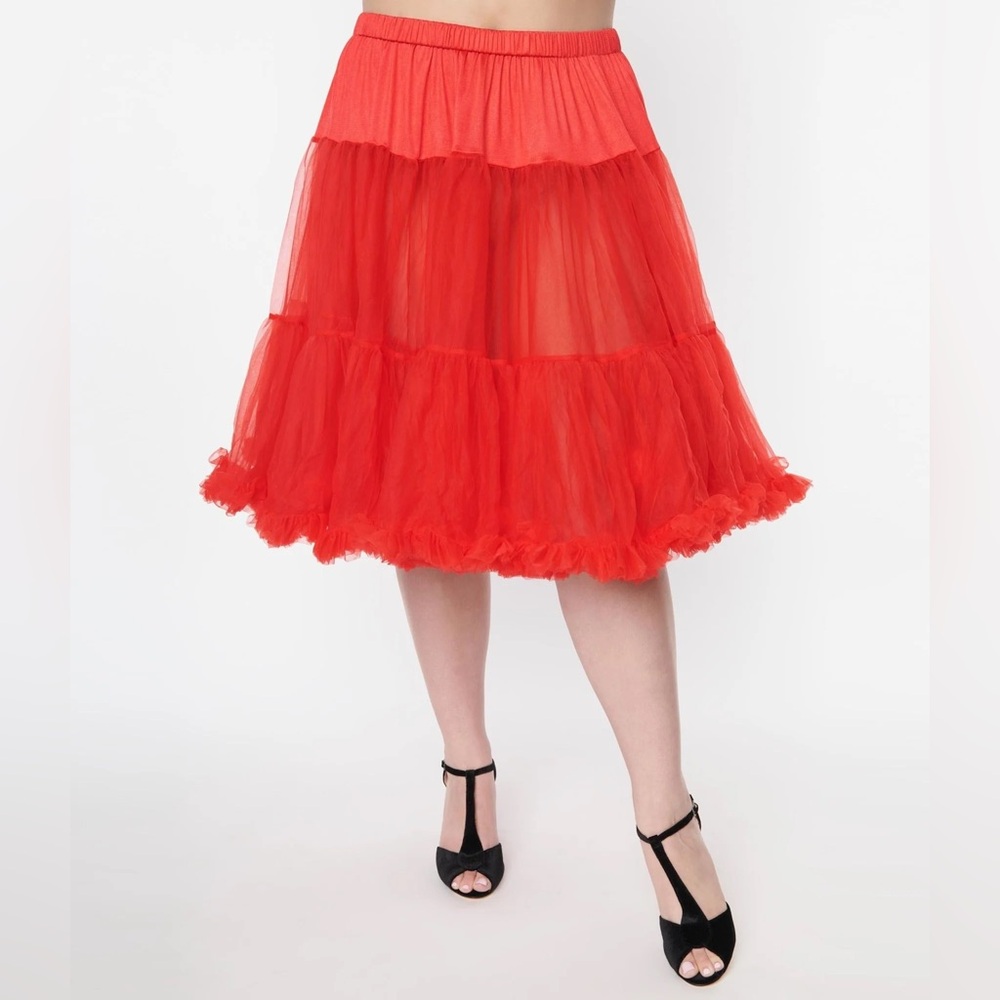 Unique Vintage Red Petticoat